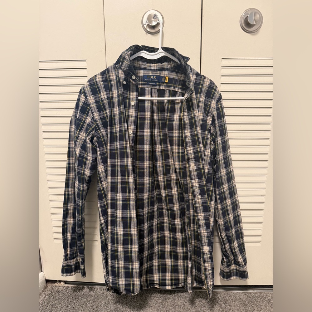 Polo Ralph Lauren Men's Classic Fit Plaid Oxford Shirt